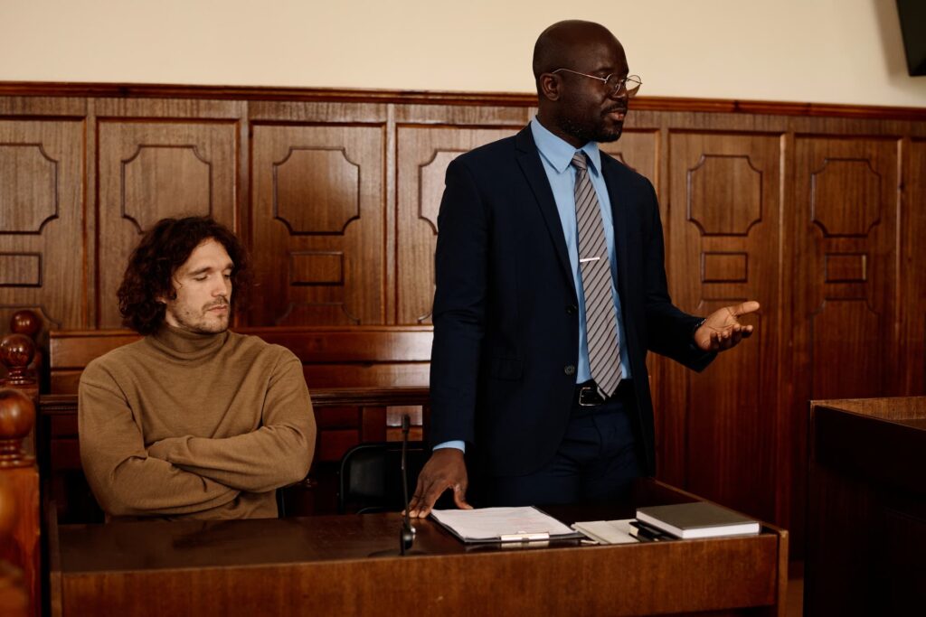 Person in court